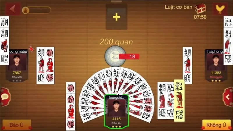 Vô số tỉ lệ cược ở game chắn online tại các nhà cái